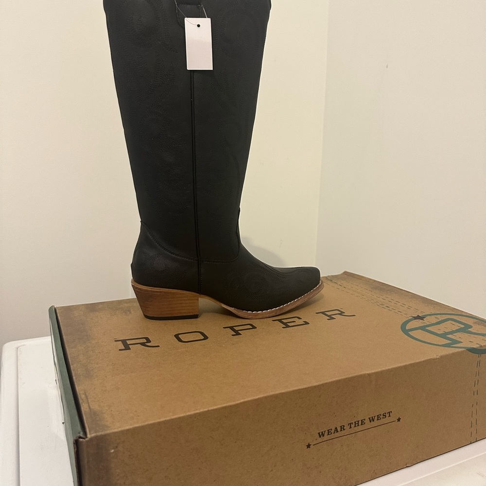 Roper Women's Black Knee Boots